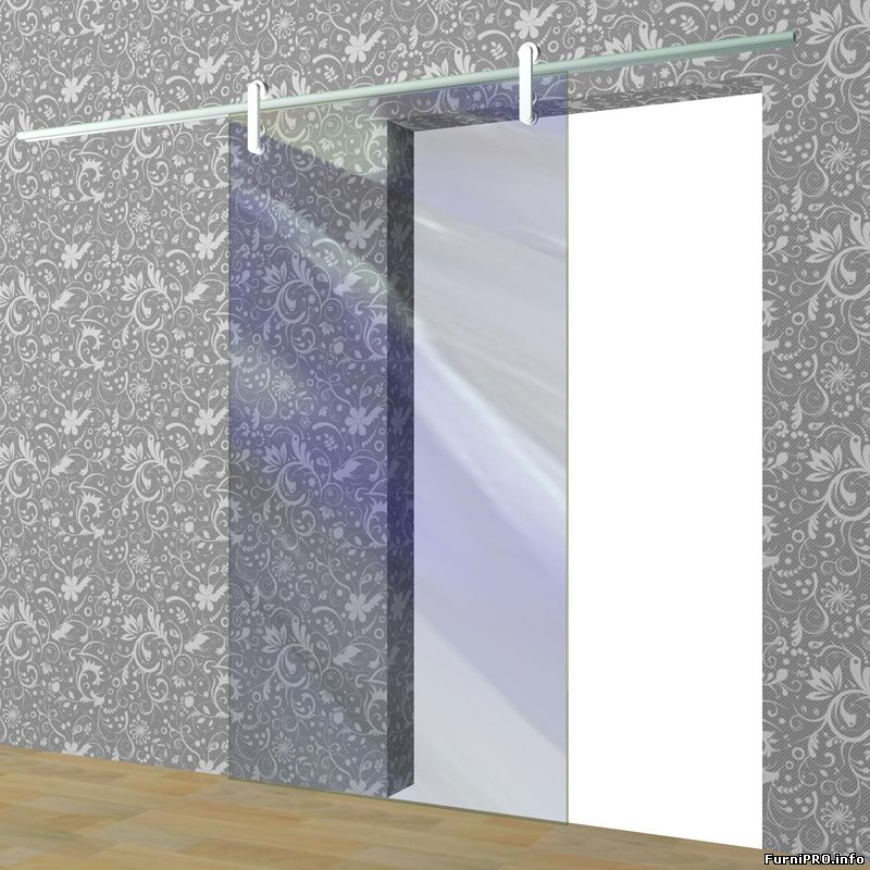 фурнитура для стеклянных дверей 3D