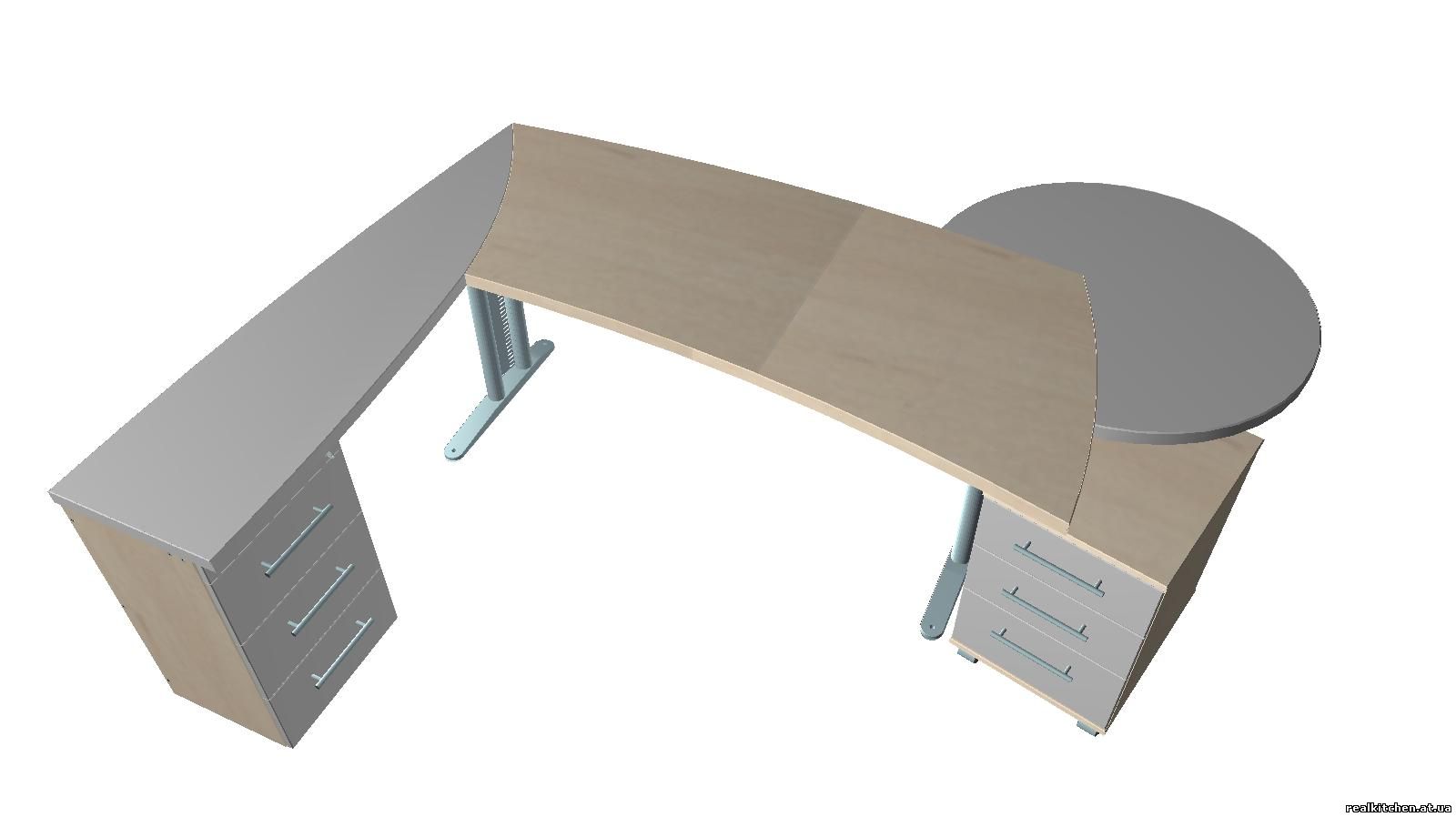 Стол офисный 3d модель