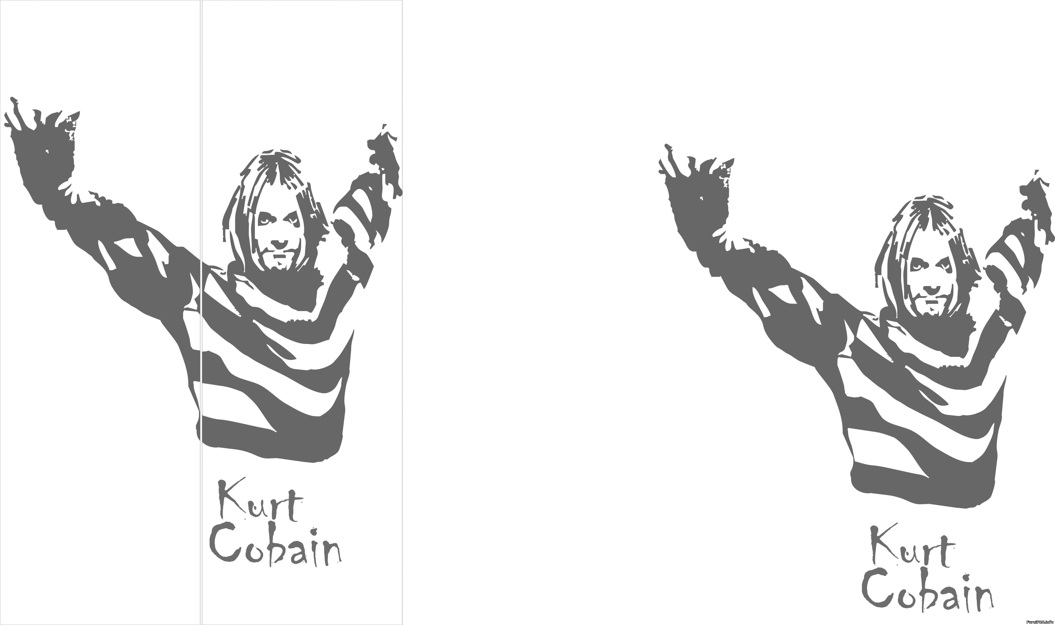 Курт Кобейн векторный рисунок